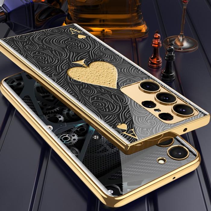 Bild 4, GKK GKK Galaxy S24 Ultra Skal Härdat Glas Electroplate Träfiber - Teknikhallen.se