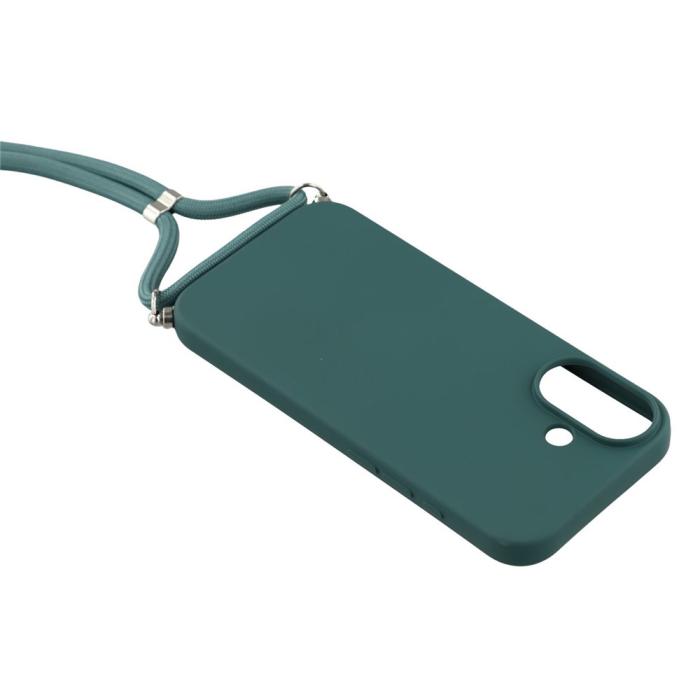 Bild 4,  iPhone 17 Skal TPU Med Mobilsnöre Grön - Teknikhallen.se