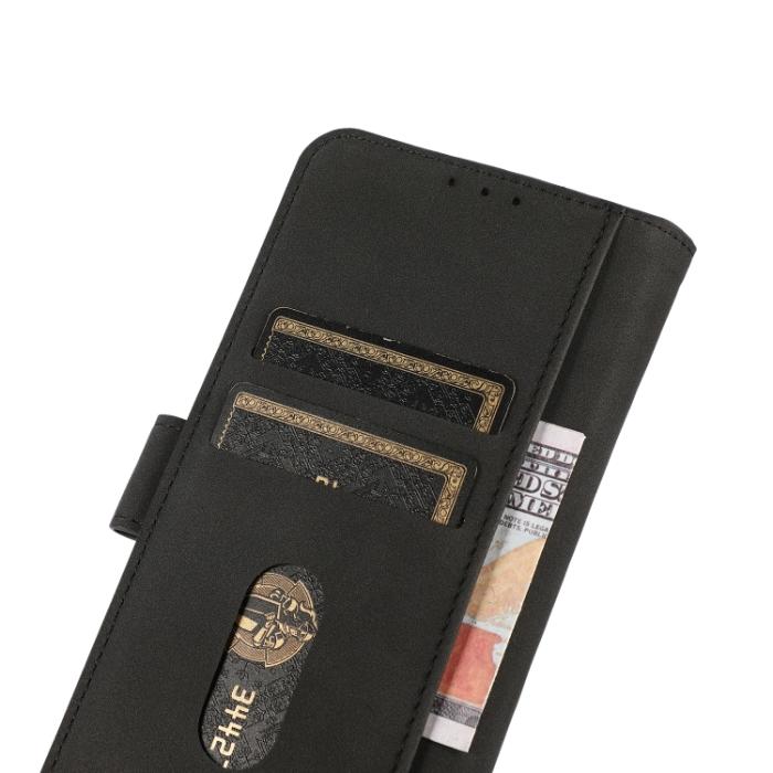 Bild 6, KHAZNEH KHAZNEH Motorola Moto E13 Fodral Matt Läder Svart - Teknikhallen.se
