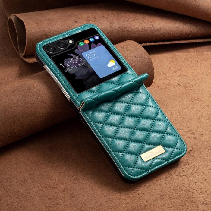 Bild 6, BINFEN BINFEN Galaxy Z Flip 5 Skal Diamond Textur Grön - Teknikhallen.se