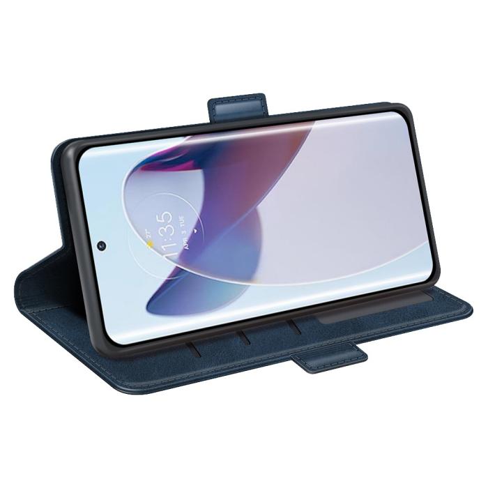 Bild 3,  Motorola Edge 30 Ultra 5G Fodral Magnetisk Stängning Blå - Teknikhallen.se