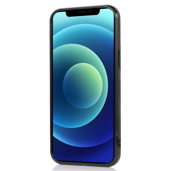Bild 4,  iPhone 13 Pro Max - Läderbelagt Skal Med Kortfack - Svart - Teknikhallen.se