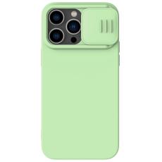NILLKIN NILLKIN iPhone 14 Pro Max Skal MagSafe CamShield Silky Liquid Gr&ouml;n - Teknikhallen.se