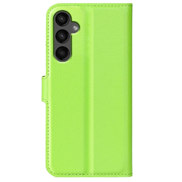 Bild 6,  Samsung Galaxy A15 5G Fodral Litchi Läder Grön - Teknikhallen.se
