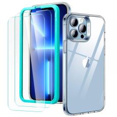 ESR ESR iPhone 13 Pro Skal Hybrid + 2-PACK Sk&auml;rmskydd Transparent - Teknikhallen.se