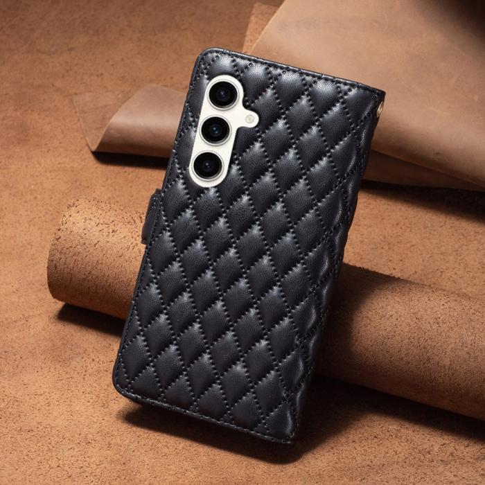 Bild 6, BINFEN BINFEN Galaxy S23 FE Fodral Diamond Multifunktionell Svart - Teknikhallen.se