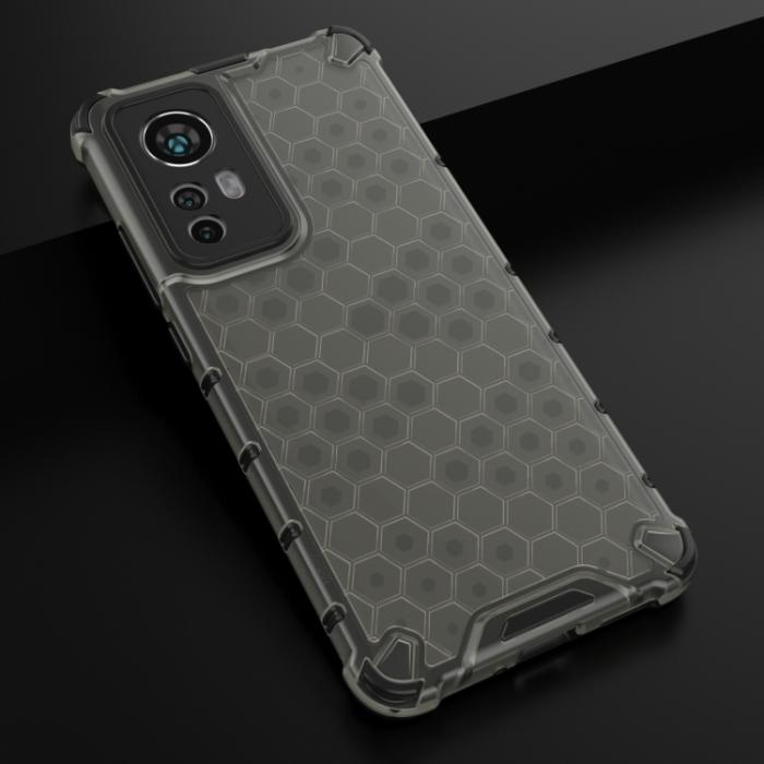 Bild 2,  Xiaomi 12 Skal Shockproof Honeycomb Svart - Teknikhallen.se