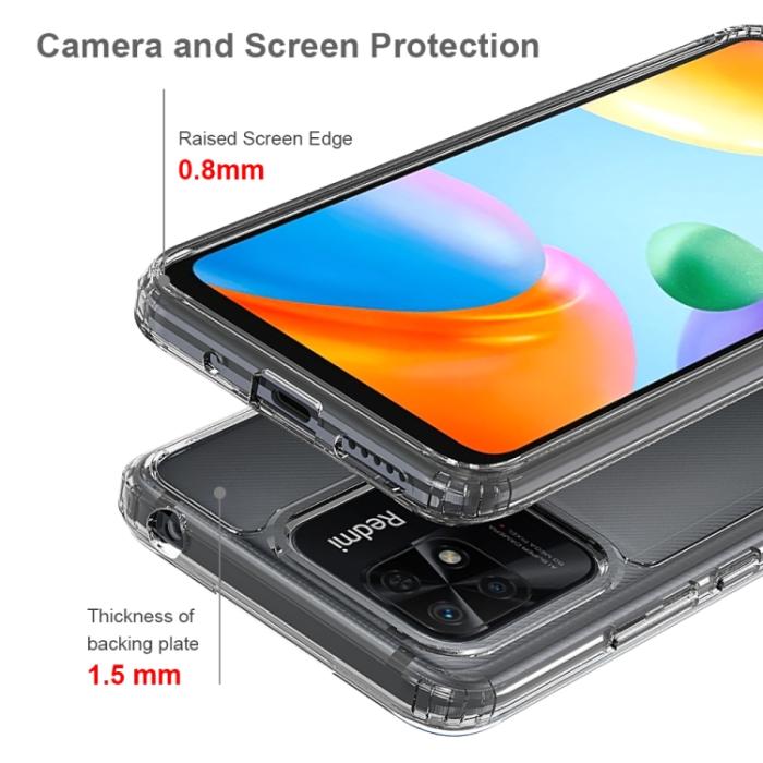 Bild 4,  Xiaomi Redmi 10C Skal Akryl/TPU Svart - Teknikhallen.se