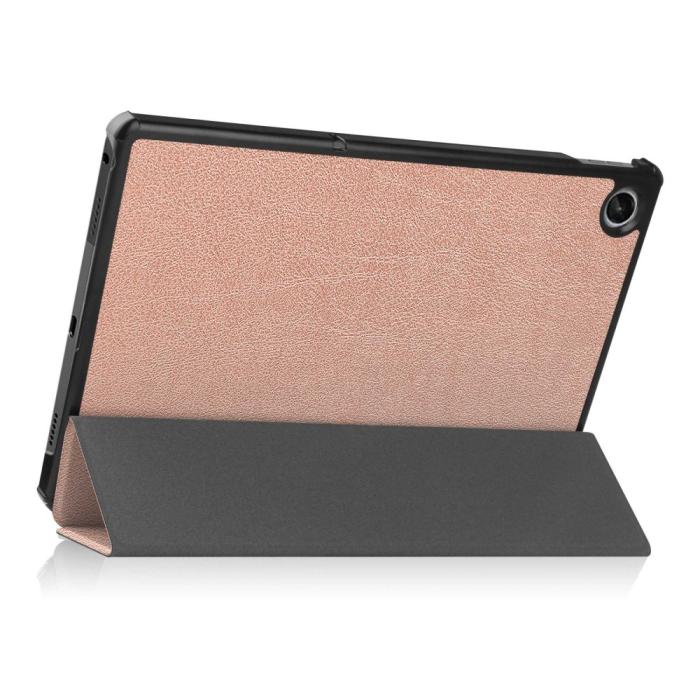 Bild 6,  Lenovo Tab M10 Plus Gen 3 Fodral Tri-Fold Roséguld - Teknikhallen.se