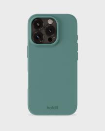 holdit holdit iPhone 16 Pro Mobilskal Silikon Moss Green - Teknikhallen.se