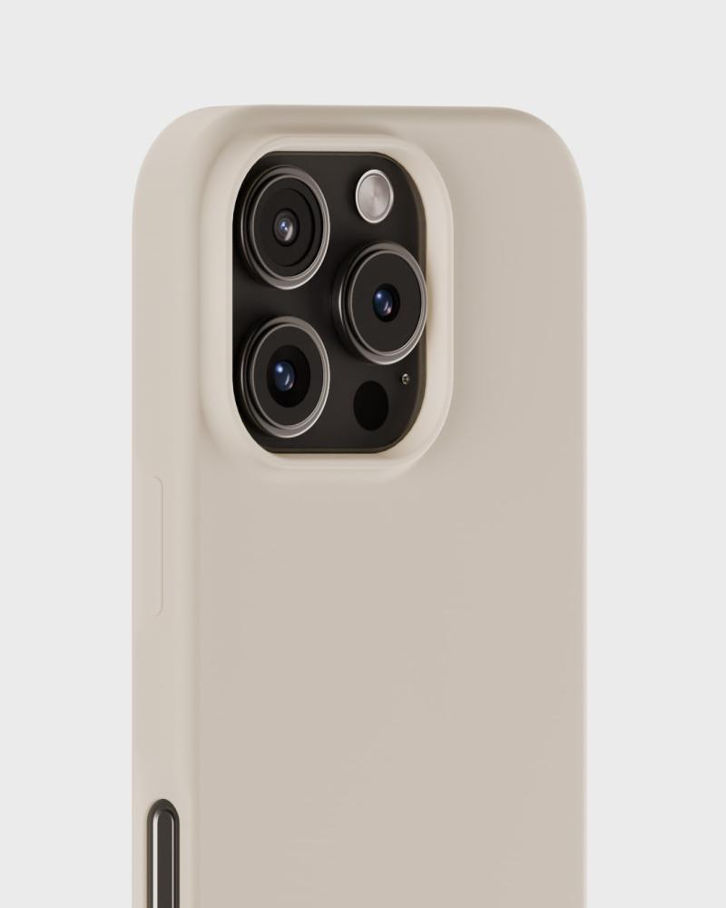 holdit holdit iPhone 16 Pro Mobilskal Silikon Ljus Beige - Teknikhallen.se