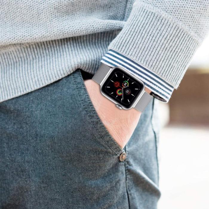 Bild 6, Tech-Protect Tech-Protect Milanese Loop Armband Apple Watch 42/44/45/45/49 mm - Teknikhallen.se