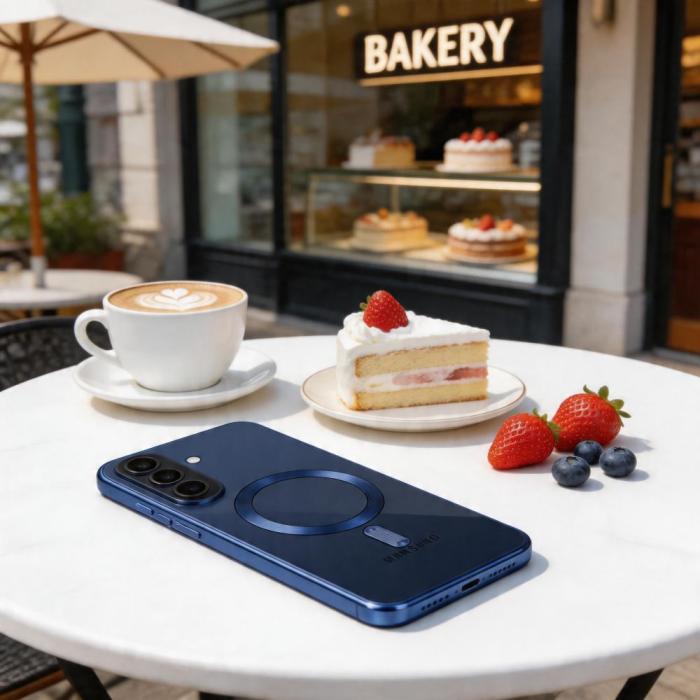 Bild 4, Tech-Protect Tech-Protect Galaxy A57 5G Skal MagSafe MagFlex Navy Blue - Teknikhallen.se