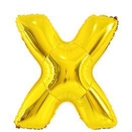  Bokstavsballong X 70 cm Guld - Teknikhallen.se