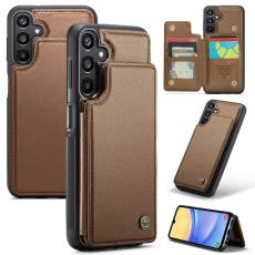 CASEME CASEME Samsung Galaxy A16 Skal RFID Kickstand Pl&aring;nbok Brun - Teknikhallen.se
