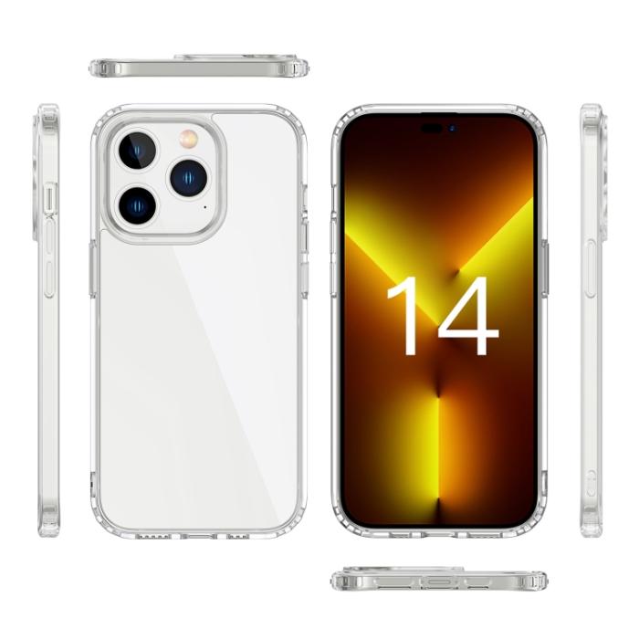 Bild 2,  iPhone 14 Pro Skal Shockproof Akryl/TPU Transparent - Teknikhallen.se