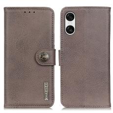 KHAZNEH KHAZNEH Sony Xperia 10 VI L&auml;der Fodral Khaki - Teknikhallen.se