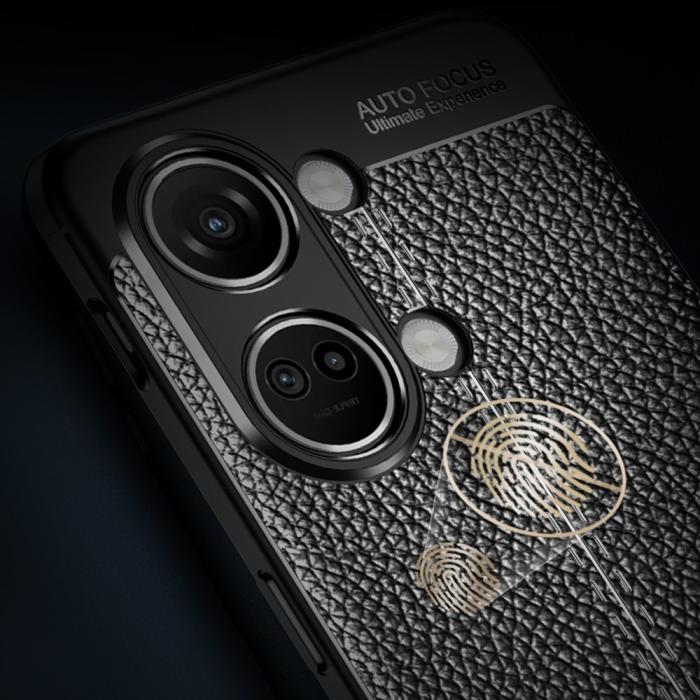 Bild 4,  OnePlus Nord 3 5G Skal Litchi Textur Blå - Teknikhallen.se