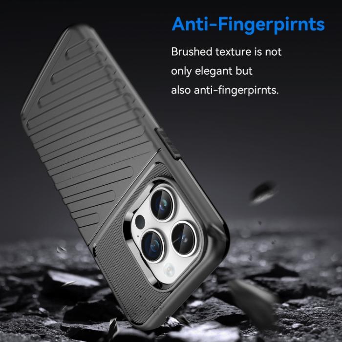 Bild 3,  iPhone 15 Pro Max Skal Twill Textur Svart - Teknikhallen.se