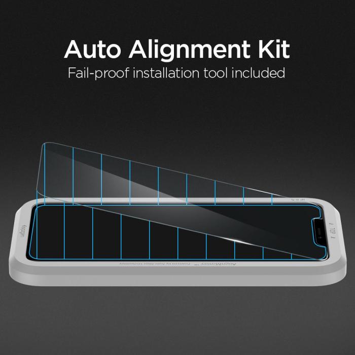 Bild 2, Spigen Spigen iPhone 11/ XR 2-PACK ALM Glas.tR Slim Härdat Glas - Teknikhallen.se