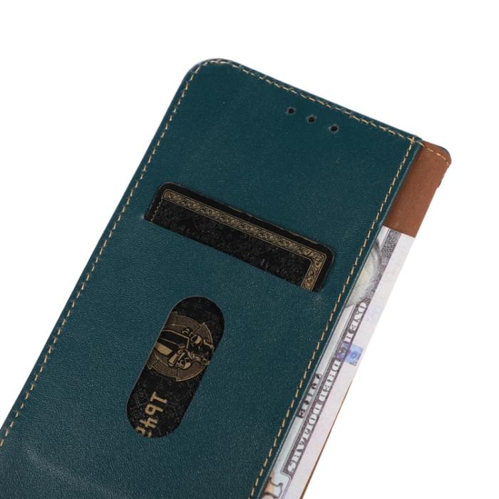 Bild 6, KHAZNEH KHAZNEH iPhone 15 Pro Fodral Flip Nappa Textur Grön - Teknikhallen.se