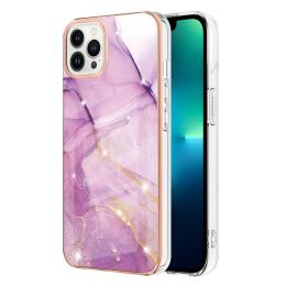  iPhone 15 Pro Skal Marmor TPU Lila - Teknikhallen.se