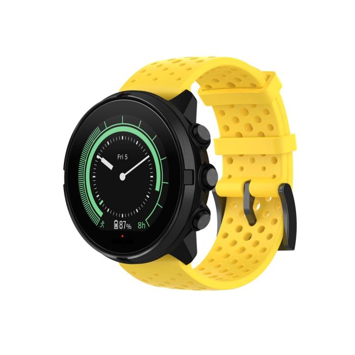 Bild 2,  Ihåligt Silikon Armband Suunto (24mm) Gul - Teknikhallen.se