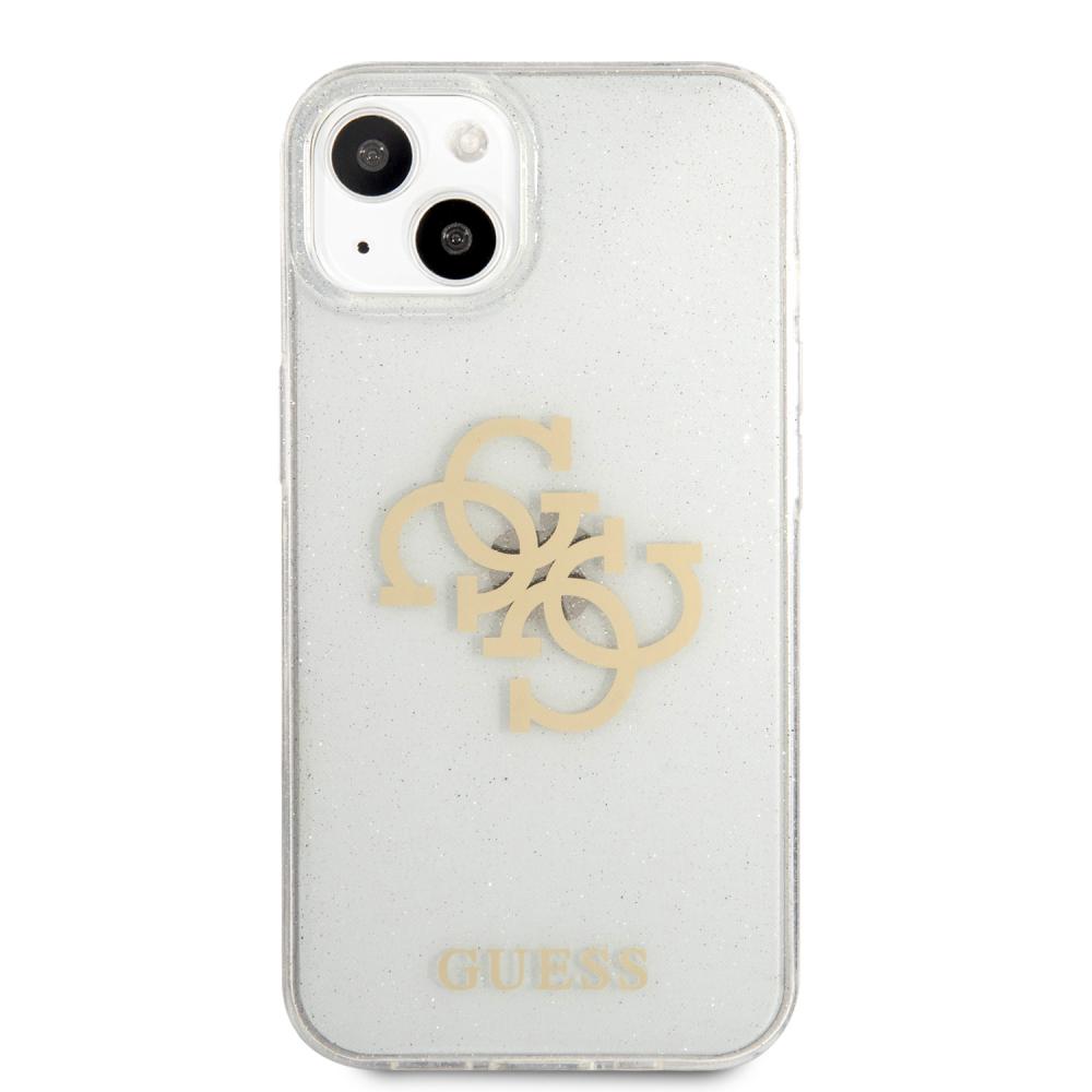 Guess Guess iPhone 13 Mini Skal TPU 4G Glitter Transparent - Teknikhallen.se