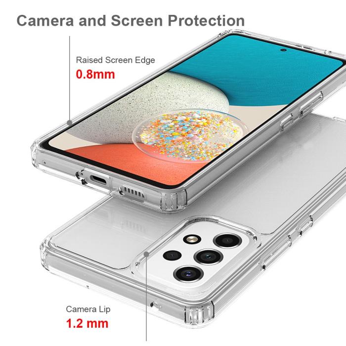 Bild 3,  Samsung Galaxy A53 5G Skal Hybrid Akryl/TPU Transparent - Teknikhallen.se