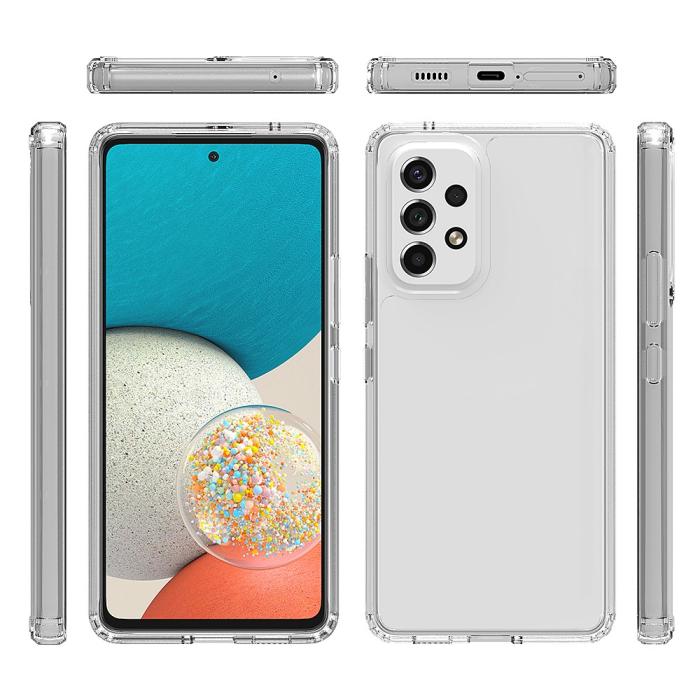 Bild 6,  Samsung Galaxy A53 5G Skal Hybrid Akryl/TPU Transparent - Teknikhallen.se