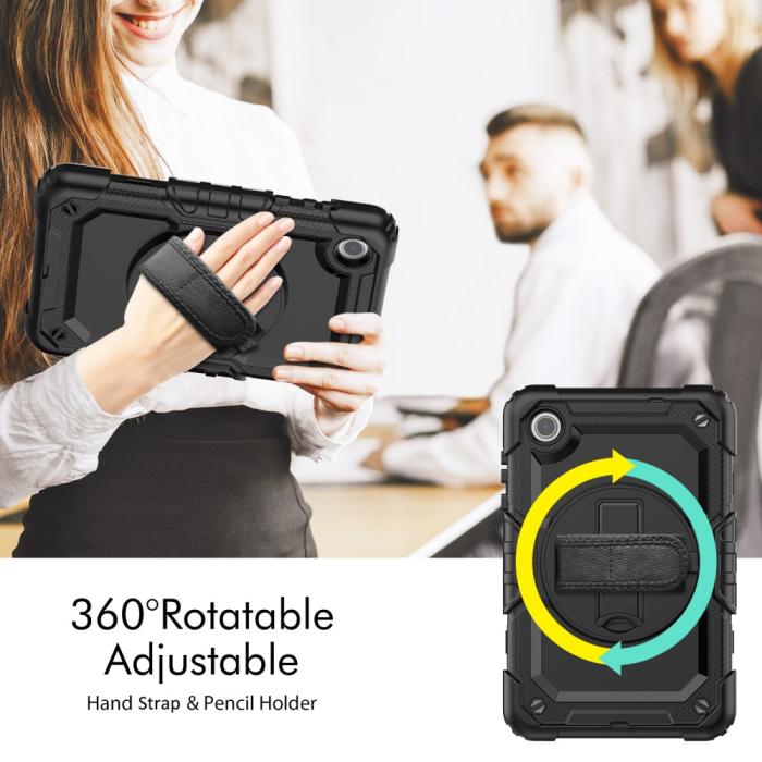 Bild 3,  Lenovo Tab M8 (Gen 4) Skal Solid360 Svart - Teknikhallen.se
