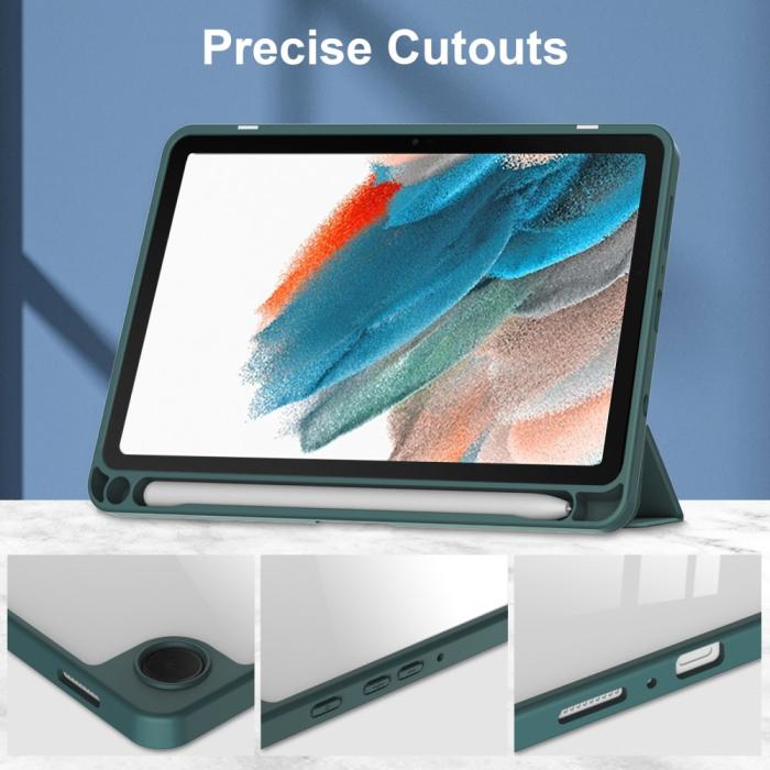 Bild 2,  Samsung Galaxy Tab A9 Fodral Hybrid Pennhållare Grön - Teknikhallen.se