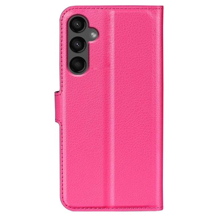 Bild 6,  Samsung Galaxy A15 5G Fodral Litchi Läder Rosa - Teknikhallen.se