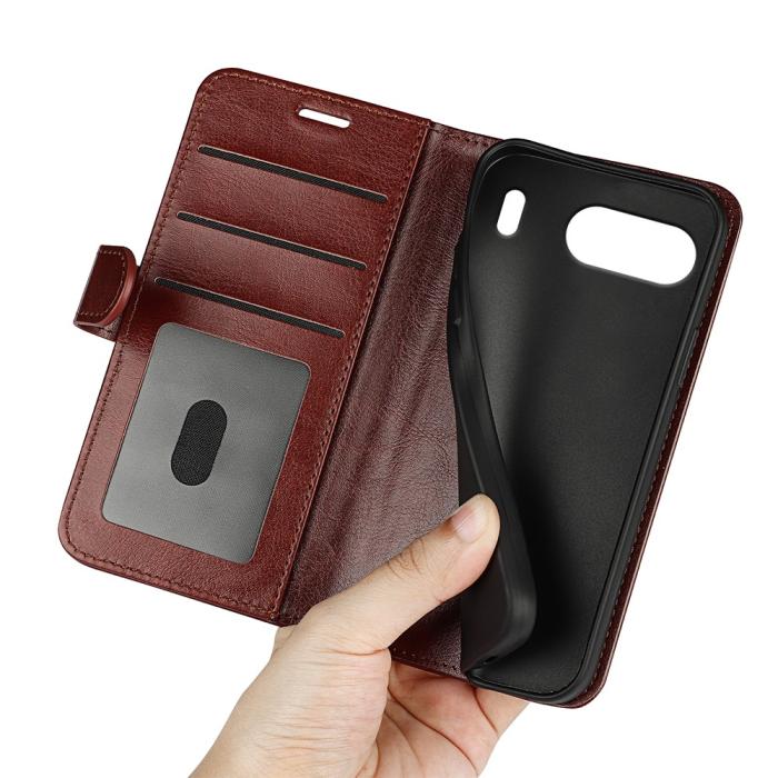 Bild 4,  OnePlus Nord 4 Fodral Crazy Horse Brun - Teknikhallen.se