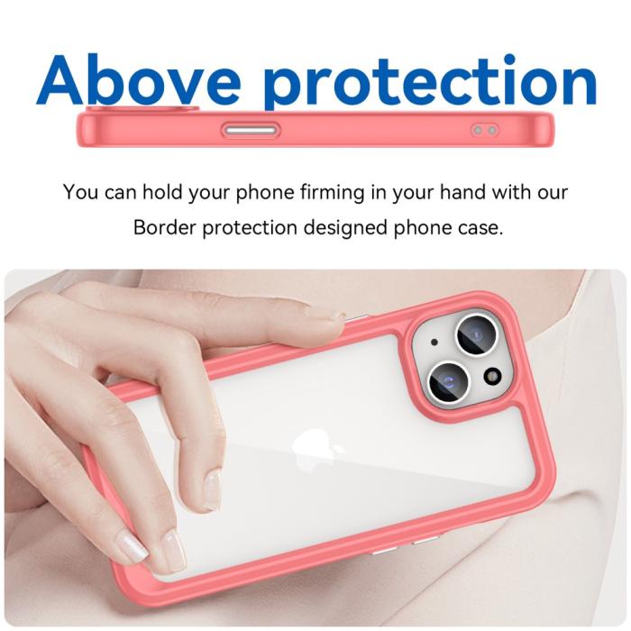 Bild 3,  iPhone 15 Skal Akryl/TPU Röd - Teknikhallen.se