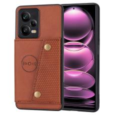  Xiaomi Redmi Note 12 Pro 5G Skal L&auml;der Med Kortfack Och Magnet - Teknikhallen.se