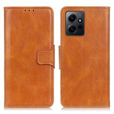  Xiaomi Redmi Note 12 4G Fodral Crazy Horse L&auml;der Brun - Teknikhallen.se
