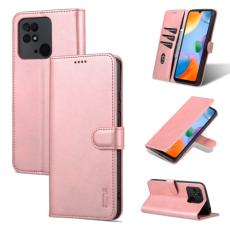 AZNS AZNS Xiaomi Redmi 10C Fodral L&auml;der Ros&eacute;guld - Teknikhallen.se