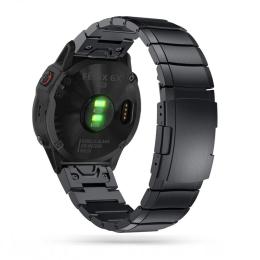 Tech-Protect Tech-Protect Garmin Fenix 3/5X/6X/7X Armband Stainless Svart - Teknikhallen.se