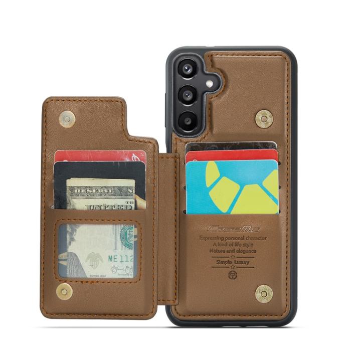 Bild 3, CASEME CASEME Samsung Galaxy A16 Skal RFID Kickstand Plånbok Brun - Teknikhallen.se