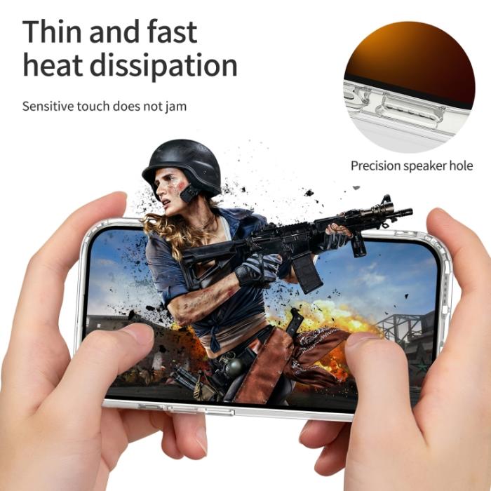 Bild 6,  iPhone 14 Pro Skal Shockproof Akryl/TPU Transparent - Teknikhallen.se