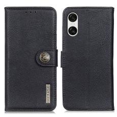 KHAZNEH KHAZNEH Sony Xperia 10 VI L&auml;der Fodral Svart - Teknikhallen.se