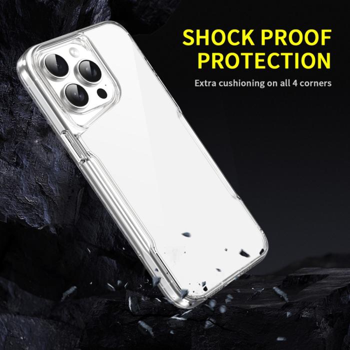 Bild 2,  iPhone 16 Pro Skal TPU/Akryl Transparent - Teknikhallen.se