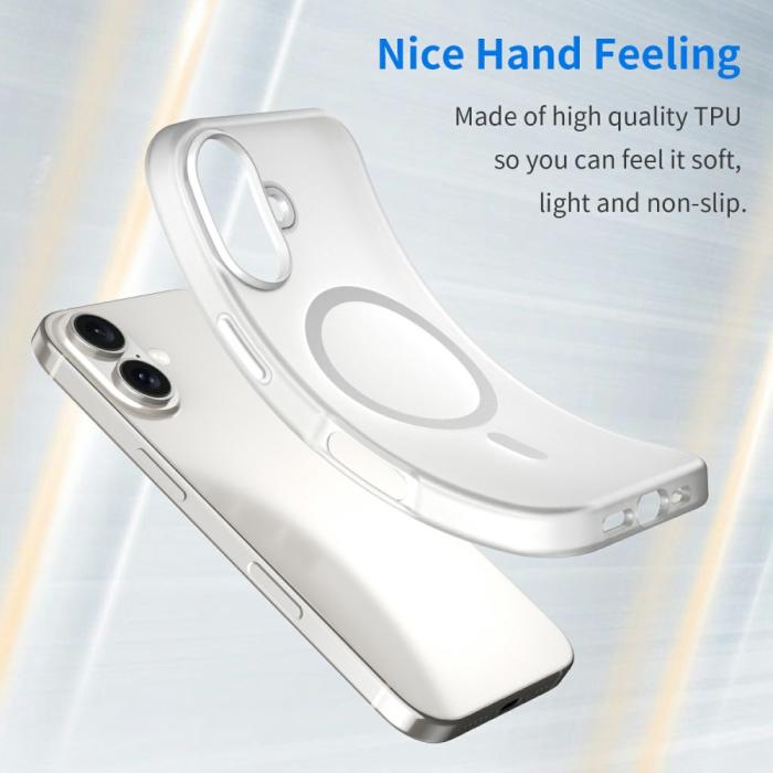 Bild 4,  iPhone 16 Skal MagSafe Slim Matt Vit - Teknikhallen.se