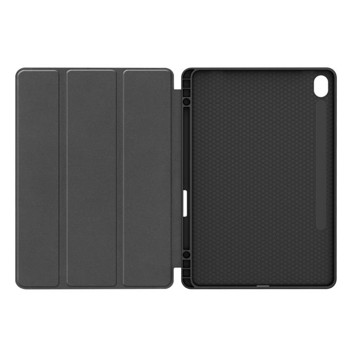 Bild 2,  Samsung Galaxy Tab S11 Fodral Tri-Fold Läder Mörk Blå - Teknikhallen.se