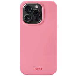 holdit holdit iPhone 15 Pro Mobilskal Silikon Rouge Pink - Teknikhallen.se