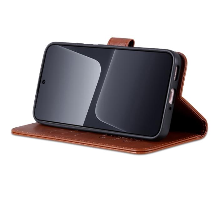 Bild 5, AZNS AZNS Xiaomi 13 Pro 5G Fodral Läder Brun - Teknikhallen.se