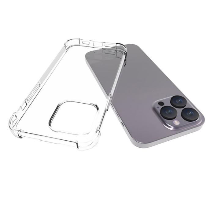 Bild 3,  iPhone 15 Pro Max Skal Shockproof TPU Transparent - Teknikhallen.se