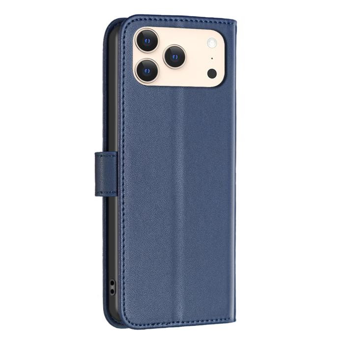 Bild 3, BINFEN BINFEN iPhone 17 Pro Max Fodral Läder Blå - Teknikhallen.se