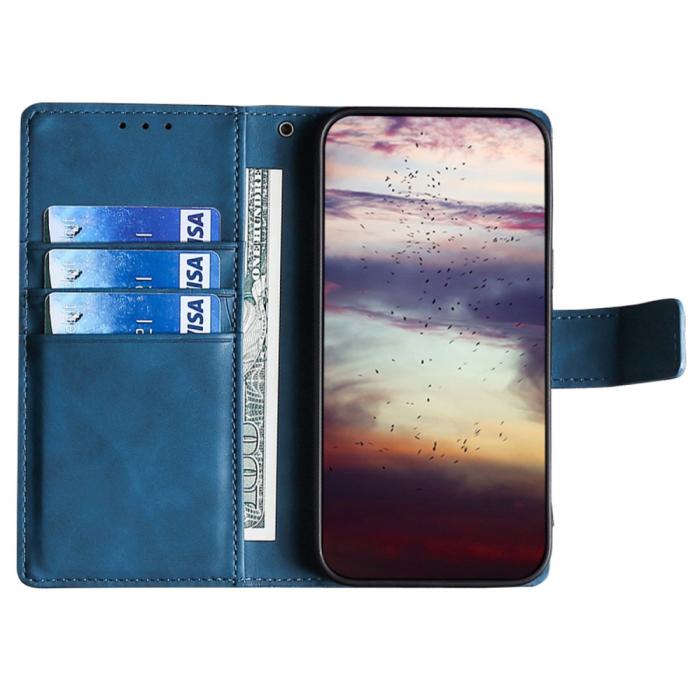 Bild 2,  Samsung Galaxy S23 Ultra Fodral Krokodil Textur Blå - Teknikhallen.se